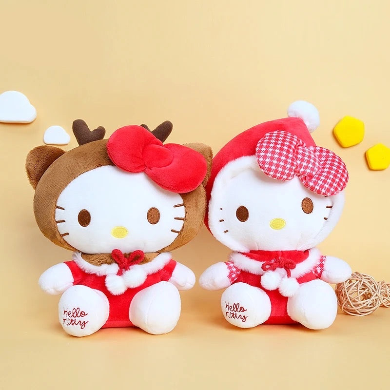 North Pole Hello-Kitty plushies