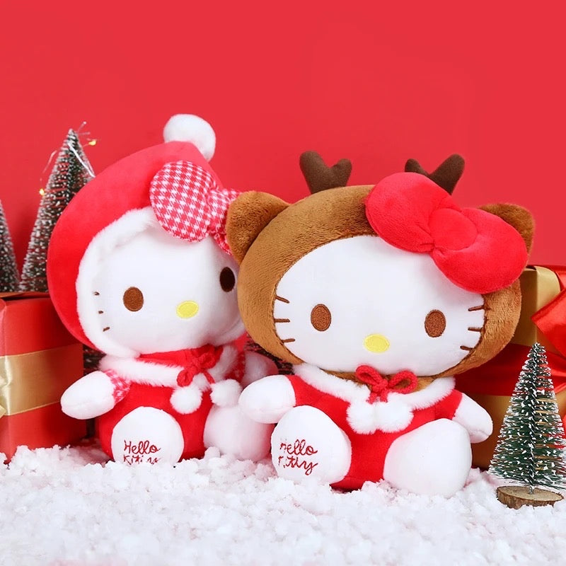 North Pole Hello-Kitty plushies