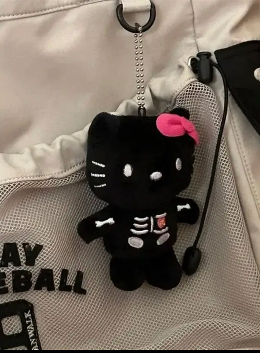 Skull Hello Kitty mini Plush