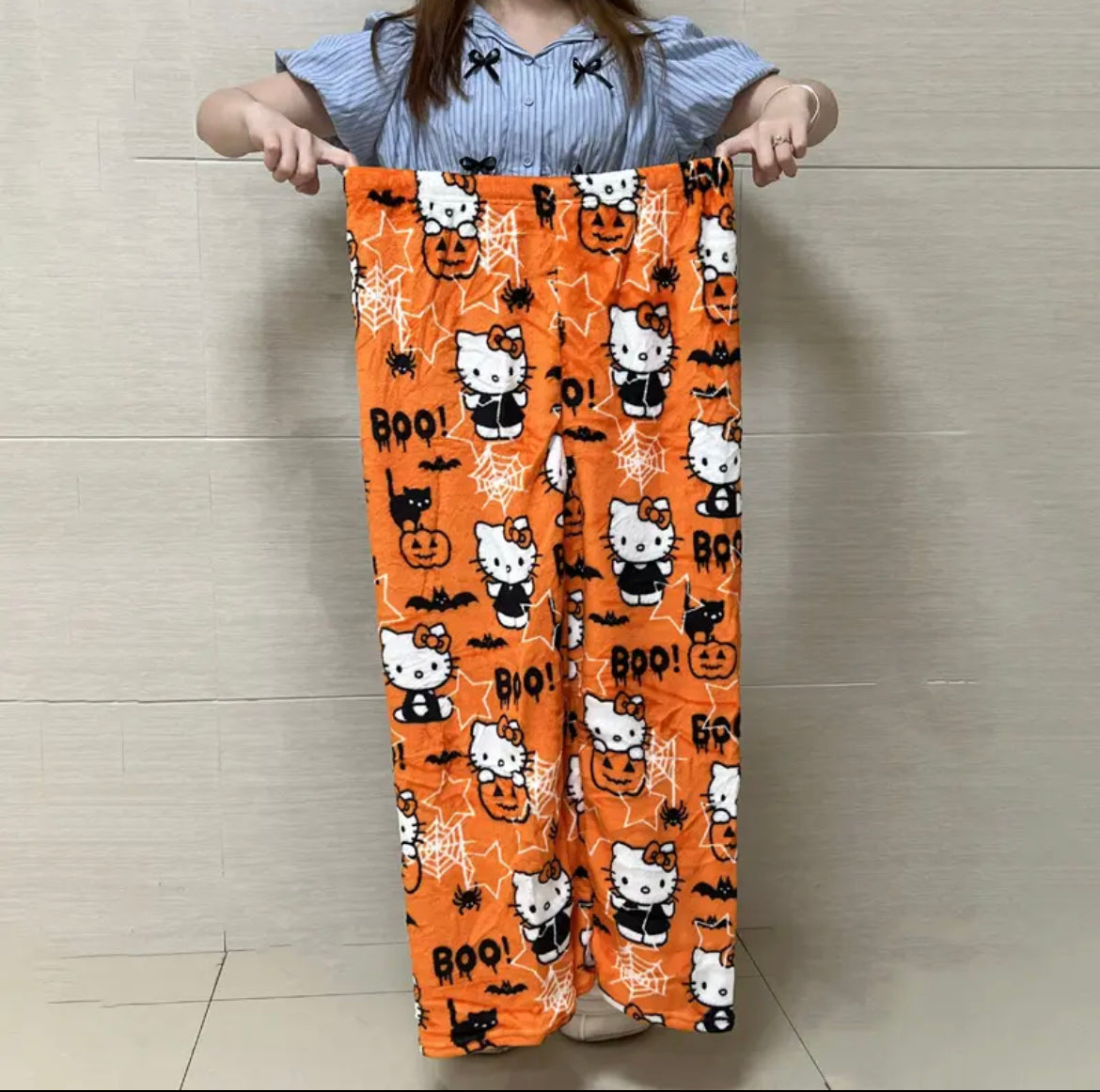 Orange Hello Kitty - Halloween Pajamas